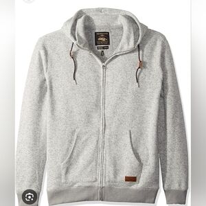 NWOT Quiksilver Keller Zip-Up Polar Fleece Hoodie